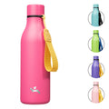 Konokyo Insulated Water Bottle with Strap,18 oz Double Wall Stainless Steel Vacuum Bottles Metal Water Flask,Macaron Green