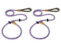 lynxking Slip Lead Dog Leash Reflective, Heavy Duty Comfortable Strong Rope for Large Medium Small Dogs No Pull Pet Training (Black, Large 1/2in x 6ft-Slip Lead)