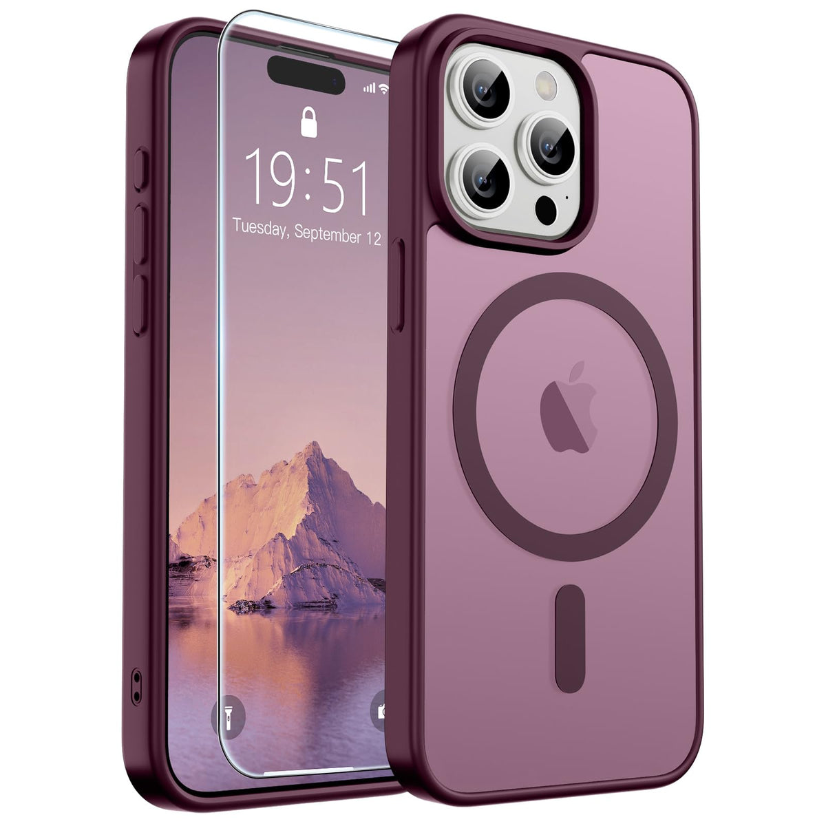 SUPFINE Magnetic for iPhone 13 Case/iPhone 14 Case Black