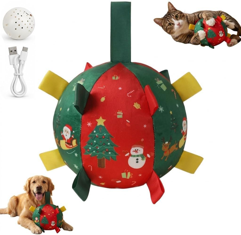 Jingle Paw Ball, Jingle Paw Dog Toy, Jinglepaw Christmas Dog Ball (1PCS)