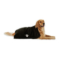 Bone Dry Pet Grooming Towel Collection Absorbent Microfiber X-Large, 41x23.5", Embroidered Gray