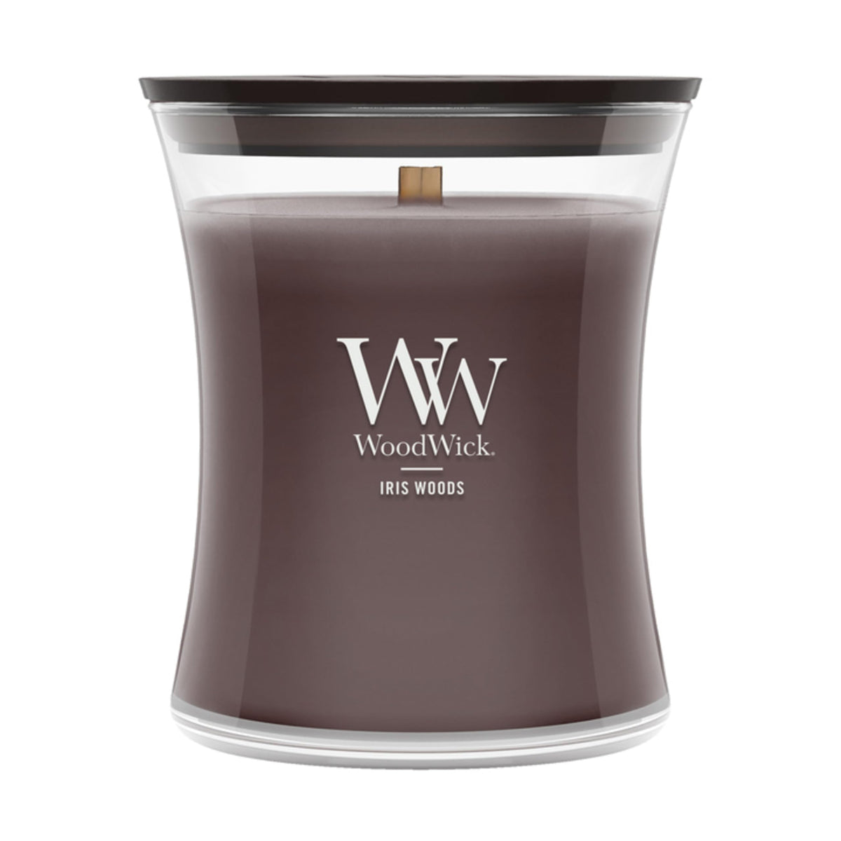 WoodWick Fireside Holiday Candle Gifts for Women and Men, 9.7 oz Medium Hourglass Candle with Crackling Wick