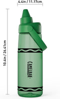 CamelBak Crayola Chug Water Bottle 25oz, Green | Fast Flow Chug Lid, Slim Portable Design, Durable Tritan Renew Bottle, Dishwasher Safe Design, Crayola Color Collection