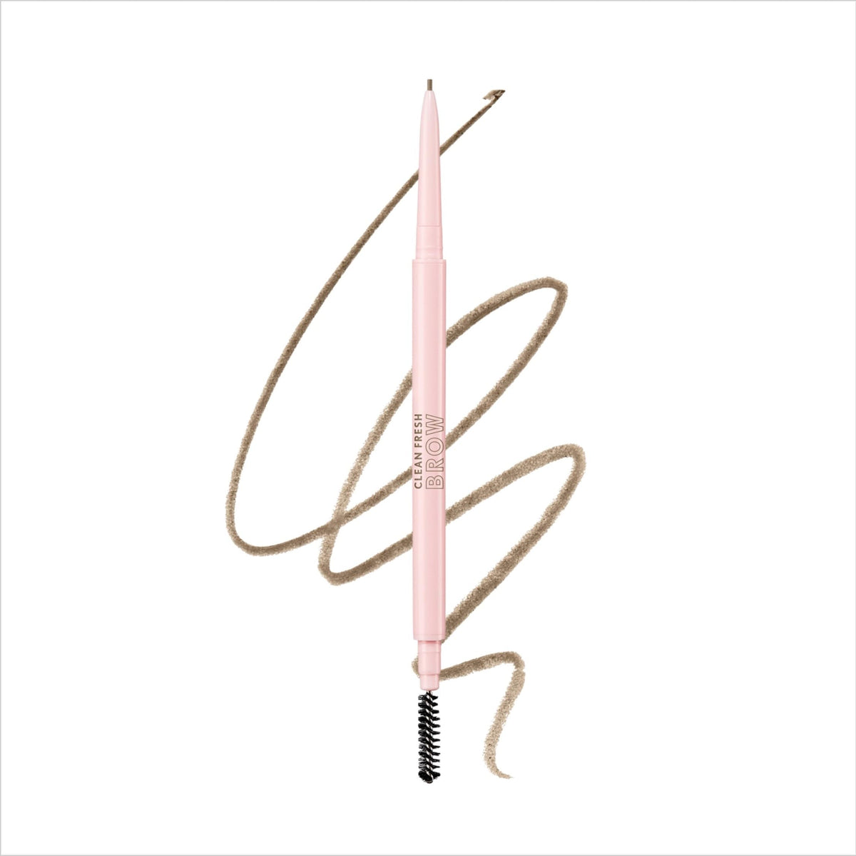 Covergirl Clean Fresh Brow Nano, 500 Medium Brown, Eyebrow Pencil, Ultra-Precise Tip, Waterproof, Transfer-Resistant, Built-In Spoolie, Vegan Formula, 0.001oz