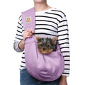 Tomkas Small Dog Sling Carrier - Classic Pocket & Classic Strap - Wrap Carrier - for 3-10 lbs Pets(Black)