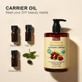 Yoken Organic Jojoba Oil 16oz, USDA Certified Cold Pressed for Skin Care | Cold Pressed Body Oil Women After Shower Unscented Carrier Massage Moisturizer Hydrating Nourishing Essential Mixing