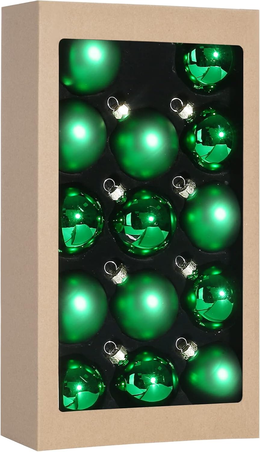 Christmas Glass Ball Ornaments 14PC Festival Home Party Decors