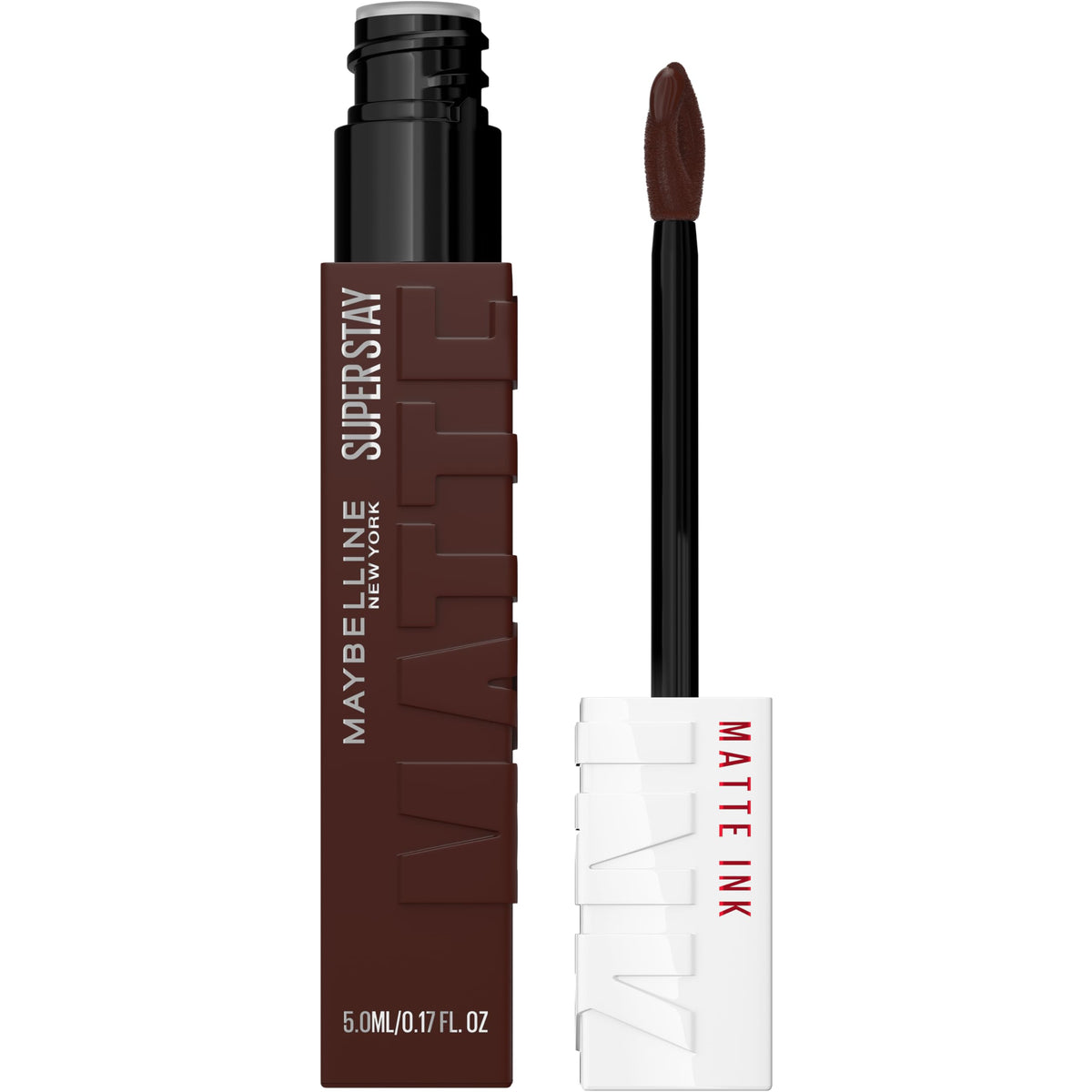Maybelline Super Stay Matte Ink Liquid Lipstick Makeup, Long Lasting High Impact Color, Up to 16H Wear, Composer, Cherry Brown, 1 Count, Packaging May Vary