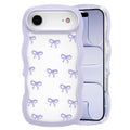 QLTYPRI Bow Case for iPhone 13/iPhone 14 Wavy Fame, Pink