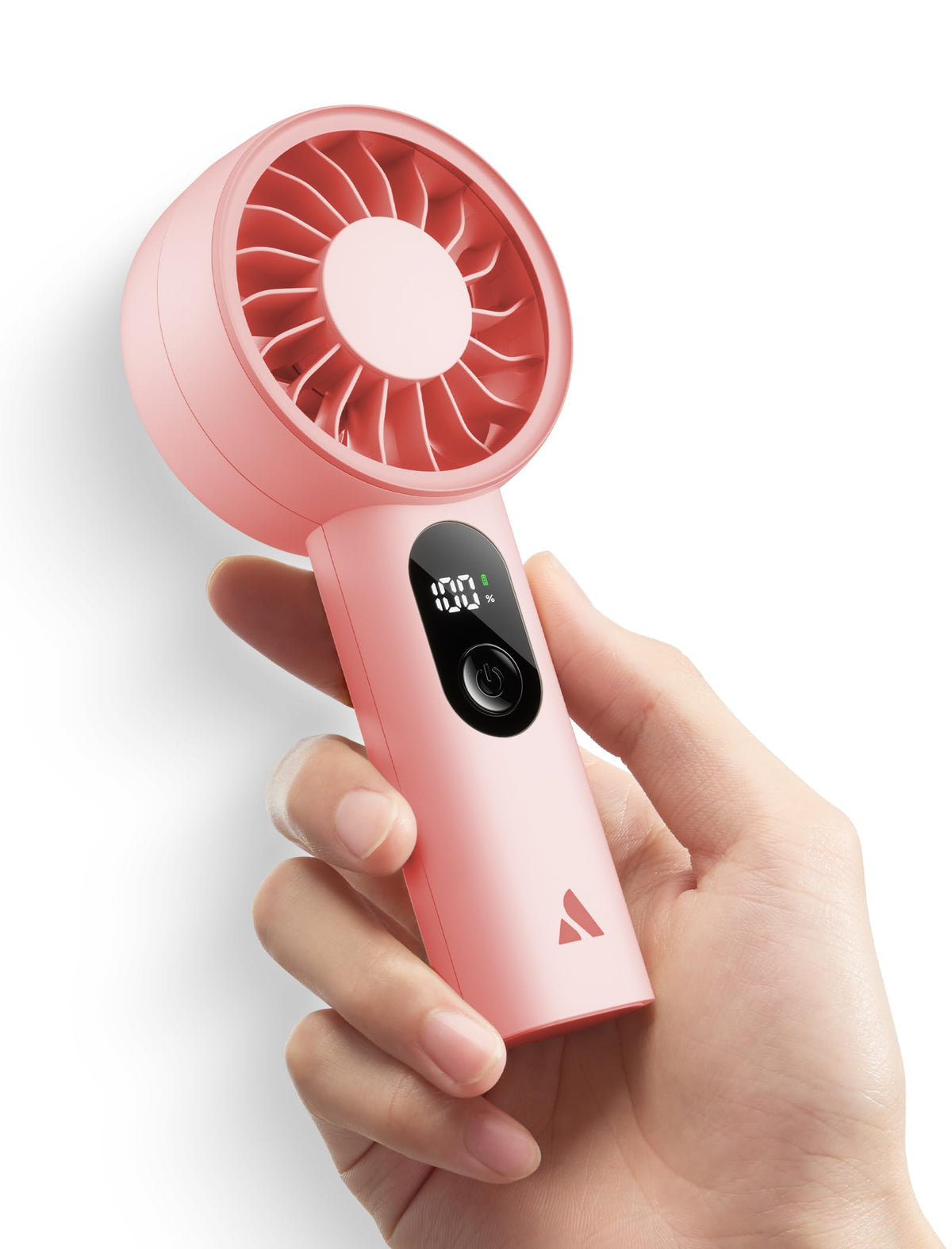 Aecooly Mighty Portable Fan, Powerful Handheld Fan, USB Rechargeable [10H Max Cooling Time], Mini Personal Battery Powered, Pocket for Travel, Summer, Gifts for Women, Girls -Beige