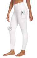 Heathyoga Fleece Lined Leggings with Pockets for Women Thermal Yoga Pants