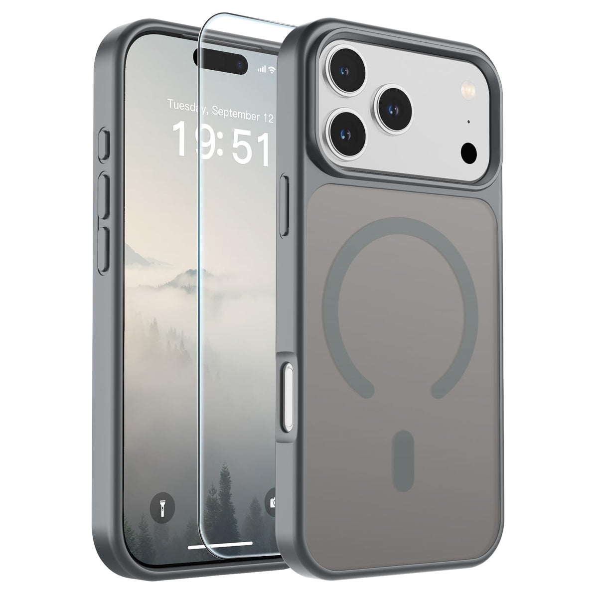 SUPFINE Magnetic for iPhone 13 Case/iPhone 14 Case Black