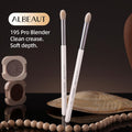Albeaut Tapered Eye Shadow Brush, Medium Powder Eyeshadow Blending Brush for Crease, Fluffy Eye Makeup Tool for Women and Girls (195 Pro Blender)