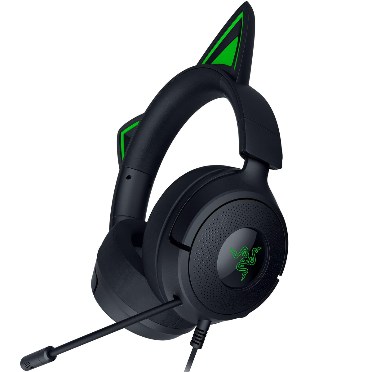 Razer Kraken Kitty V3 X Wired Gaming Headset, Kitty Ears, White