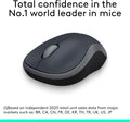 Logitech M185 Compact Ambidextrous 2.4 GHz Wireless Mouse - Swift Grey