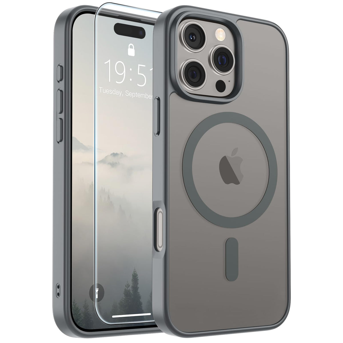 SUPFINE Magnetic for iPhone 13 Case/iPhone 14 Case Black