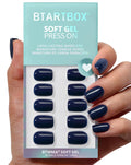 BTArtbox Press On Nails Square - Solid Pink Short Press On Nails with Glue for Women, Opaque Soft Gel Glue On Nails in 16 Sizes - 32 Stick On Nails Kit, Yoga
