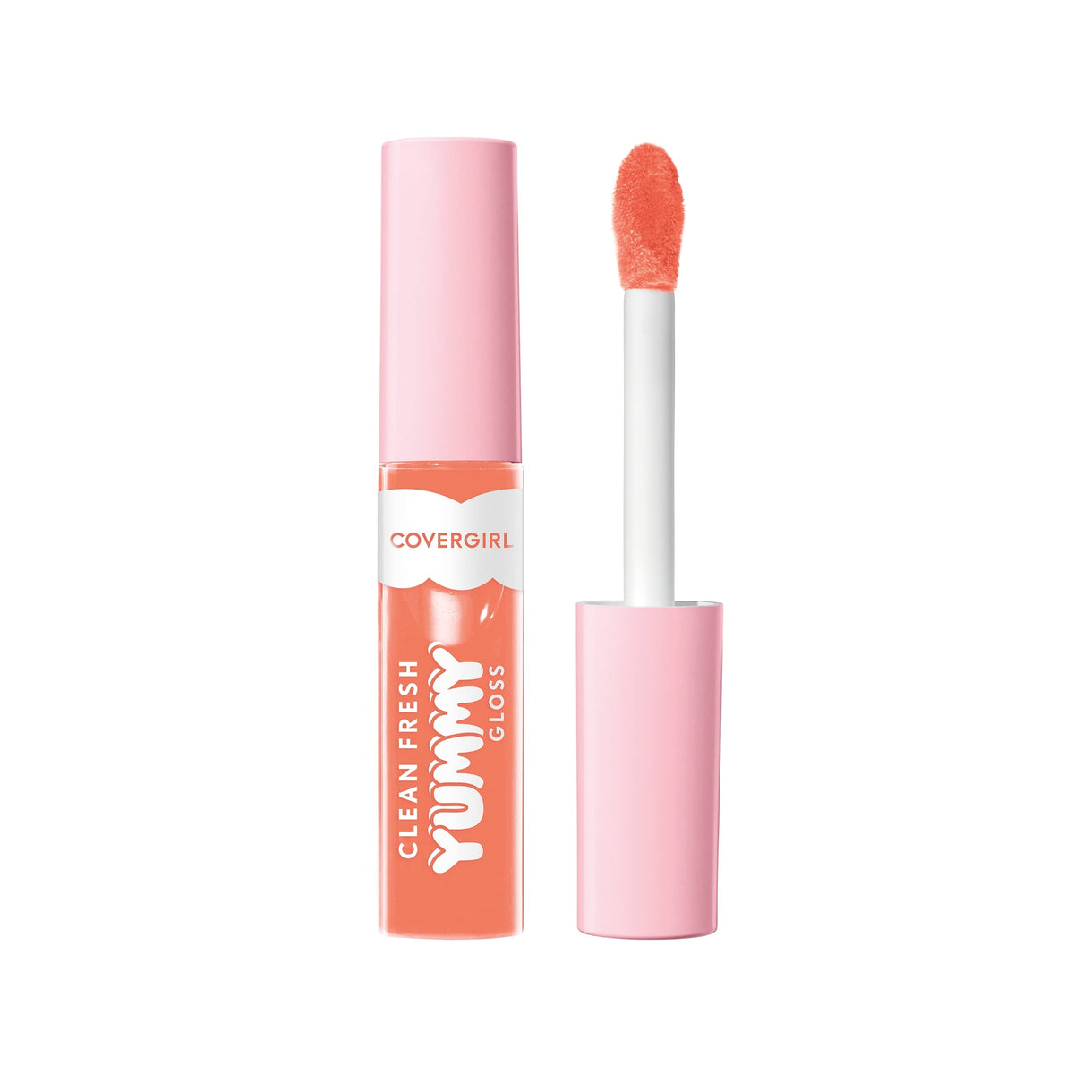 COVERGIRL Clean Fresh Yummy Lip Gloss, Sheer, Natural Scents, Vegan Formula - 120 Sunshine Rays, 0.33 fl oz
