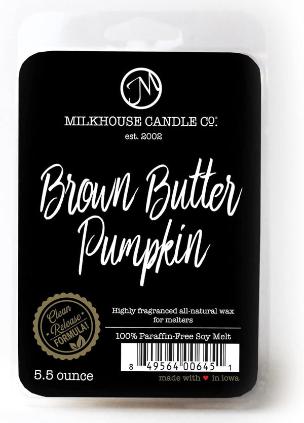 Milkhouse Brown Butter Pumpkin Soy Wax Melts for Wax Warmer, 5.5 oz