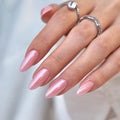 BTArtbox Press On Nails, Cream Puff, Short Almond, Ombre Off White, 32Ct | 2+ Weeks Wear, Salon-Quality Natural Nails, 10-Minute Easy Daily Application, Fast Removal, 16 Sizes, All-in-One Complete Kit