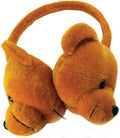 Coby Wired Kids Headphones | Lightweight Cuddle Earphones with Microphone | Volume Limiting 85dB | Plush Headset for Children| On-Ear Kids Headphones for Kids for School (Brown Bear)