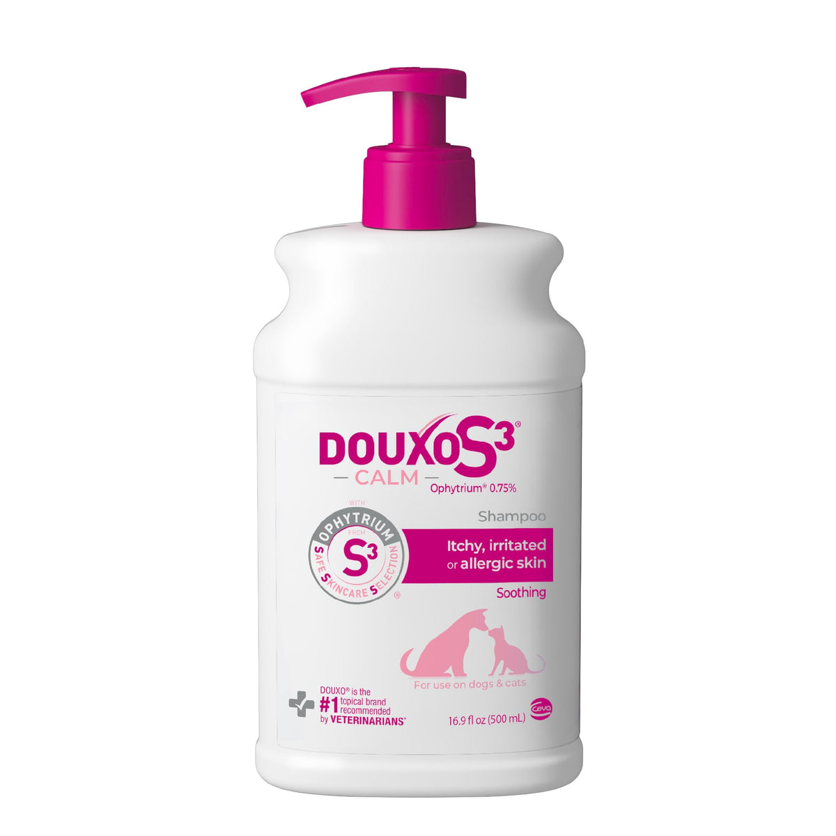 Douxo S3 Calm Dog Shampoo for Itchy Skin Relief, Dog Shampoo for Allergies and Itching, Soothes Itchy, Irritated or Allergic Skin For Dogs and Cats, 6.7 fl oz