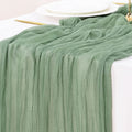 Fall Table Runner Terracotta Cheesecloth Boho Wedding Thanksgiving Decor