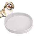 Silicone Dog Food Plate Shallow Dog Bowl Flat Cat Dish Small Puppy Plates for Small Dogs and Cats Whisker Fatigue Pet Feeding Bowls for Dry and Wet Food (Green)