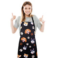 Dog Grooming Waterproof Apron with 2 Pockets, Cute Animals Puppy Dog Pets Apron