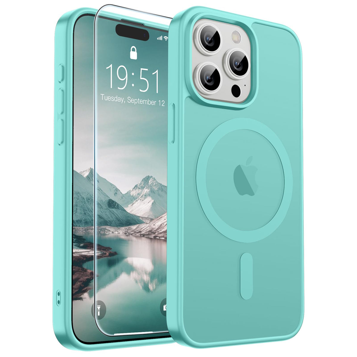 SUPFINE Magnetic for iPhone 13 Case/iPhone 14 Case Black