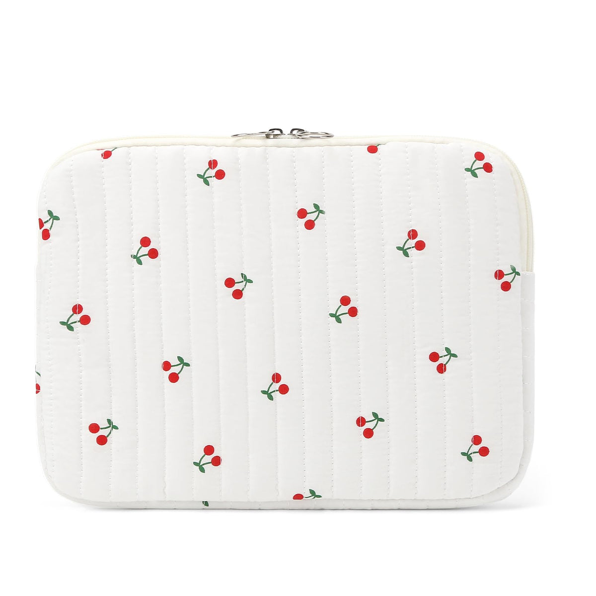 Puffy Laptop Sleeve 13 Inch Cute Quilted Laptop Protective Case Padded Floral Computer Sleeve for MacBook (A-Blue, 13 Inch)