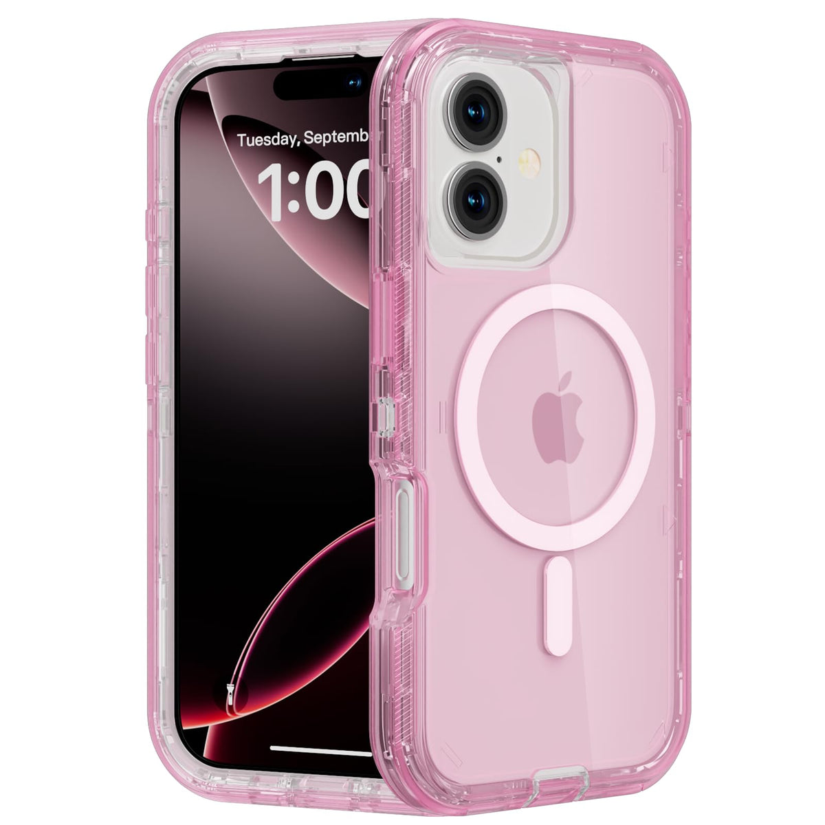 Follaroma Magnetic for iPhone 16 Plus Case, Heavy Duty Phone Cases, Clear