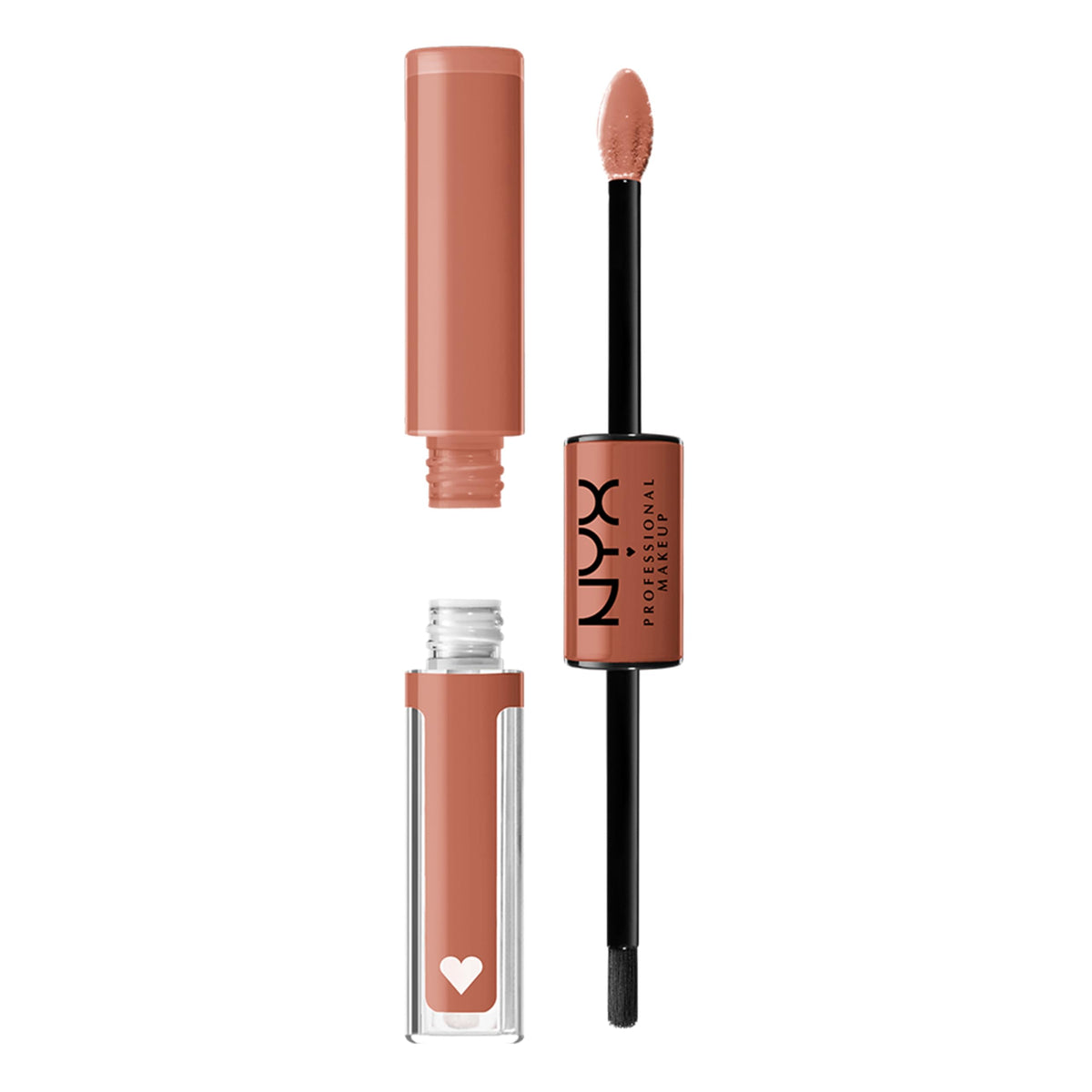 NYX PROFESSIONAL MAKEUP Shine Loud, Long-Lasting Liquid Lipstick with Clear Lip Gloss - Magic Maker (Dusty Nude Mauve)