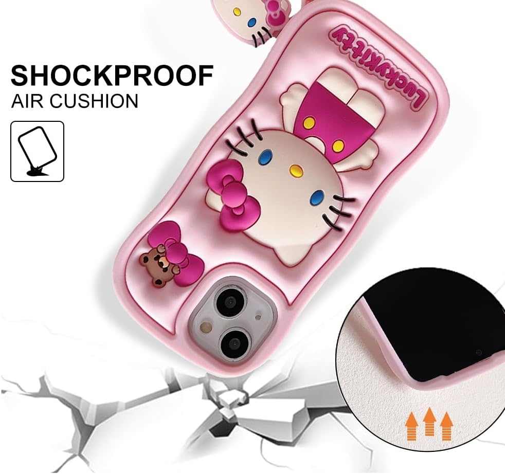 Cartoon Cute Kitty Phone for iPhone 13/14 Case