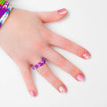 Kiss Impress Mini Mani Press On Nails for Girls & Tween Kids, 20 Super Duper Short Squoval Press-Ons with Pink Glitter Sprinkle, Mom Approved for Small Nail Beds, No Glue Needed, Mini File Included