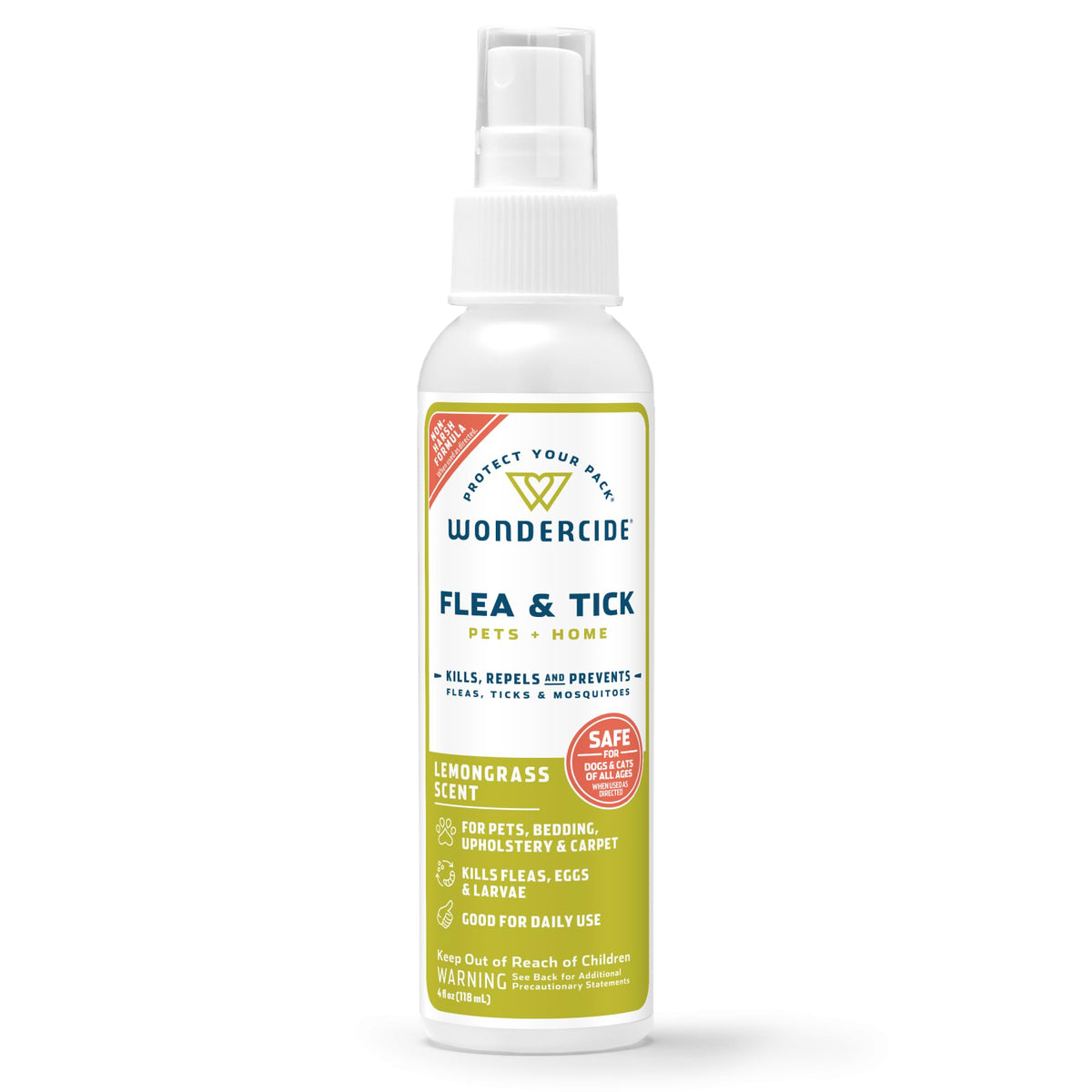 Wondercide Flea Tick & Mosquito Spray for Pets & Home - Rosemary 16 fl oz | With Natural Essential Oils - Killer, Control, Prevention, Treatment of Fleas & Ticks for Dogs and Cats - Pet & Family Safe
