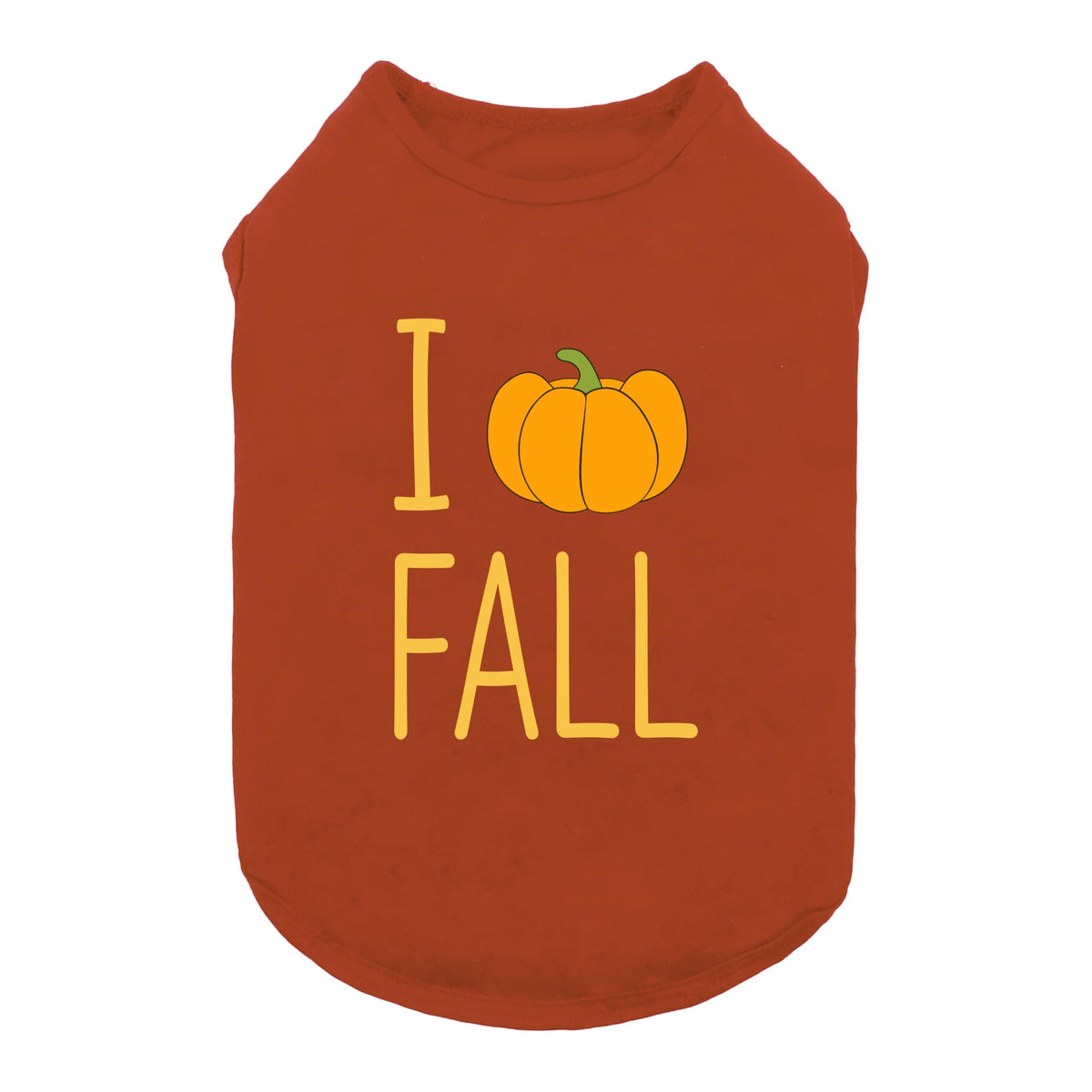 Fitwarm I Love Fall Dog Shirt, Thanksgiving Outfit for Small Dogs Boy Girl, Pet Clothes, Brown, Orange, Yellow, Medium