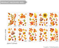 Fall Window Clings, Double-Sided Autumn Decorations