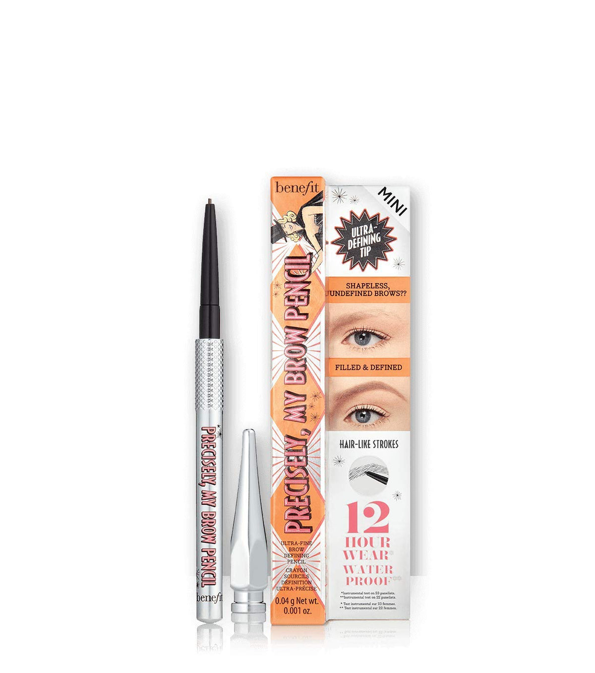 Benefit Precisely My Brow Pencil Ultra-Fine Shape Define, Shade, 3.5 - Neutral medium brown, 1 Count