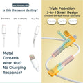 Silicone Charging Cable Protector Compatible with Lightning/Type-C/USB A
