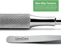 Tick Remover, Tick Removal Tool, Stainless Steel Tick Remover Tool for Dogs/Humans/Cats/Horses, Professional Foam Inserts Tick Remover Set- Includes Tick Tweezers, Tick Fork, Handy Tin, Manual (1 Set)