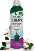 Vet’s Best Flea & Tick Home Spray for Cats – Plant-Based Flea and Tick Treatment with Cotton Spice Scent – Gentle Flea Mist for Indoor Use – Made in USA Natural Cat Flea Control – 32 oz