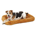 MidWest Homes for Pets QuietTime Dog Bed - White Fleece Bolster, Ultra-Soft and Machine Washable, Fits 42-Inch Crates and Carriers, for Large Breed Dogs