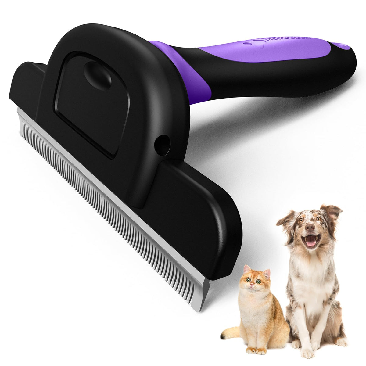 MIU COLOR Pet Grooming Brush, Deshedding Tool for Dogs & Cats, Effectively Reduces Shedding by up to 95% for Short Medium and Long Pet Hair