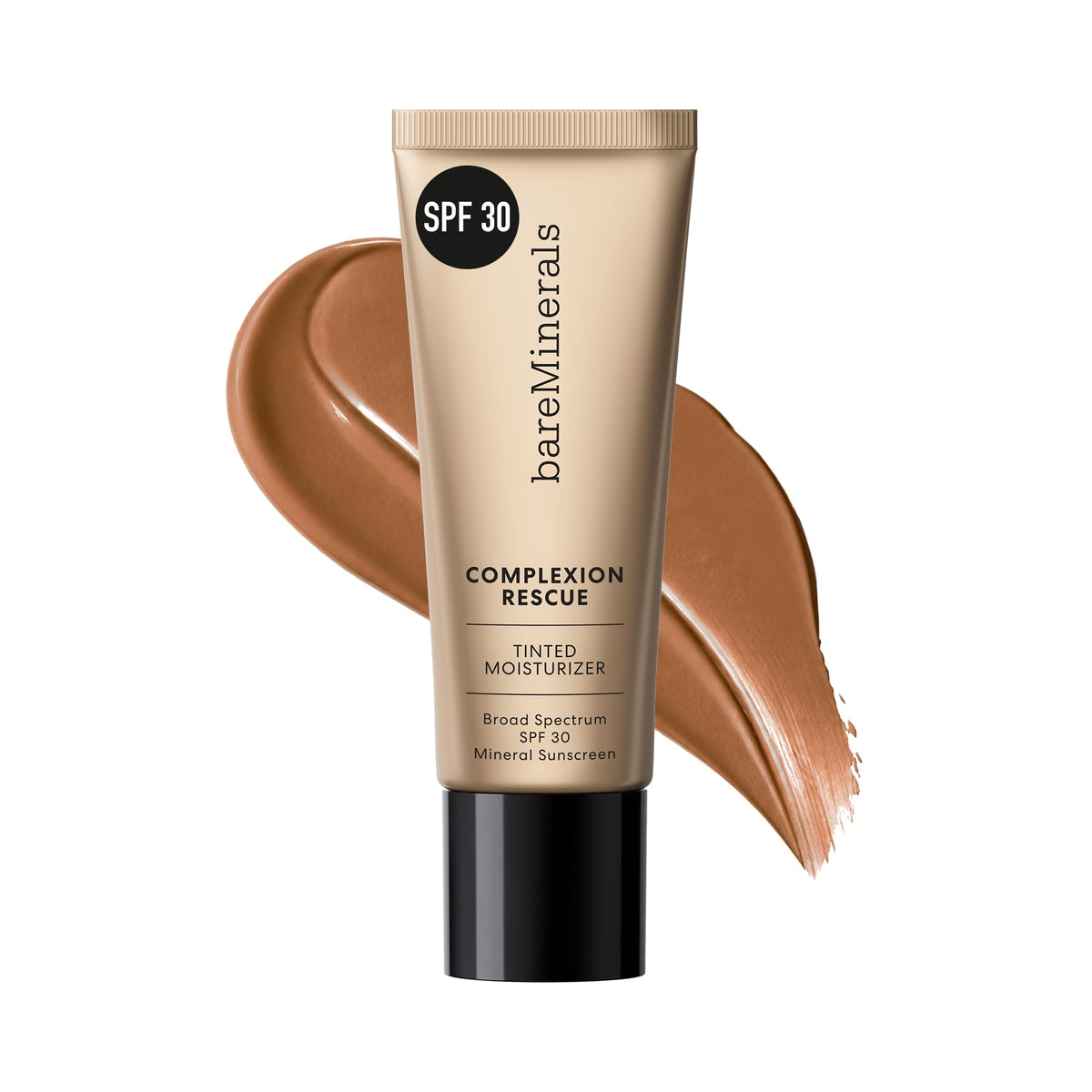 bareMinerals Complexion Rescue Tinted Moisturizer with SPF 30, Hydrating Tinted Mineral Sunscreen with Hyaluronic Acid, Sheer-to-Light Coverage, Multi-tasking, Skincare Infused Makeup