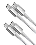 Anker USB C to USB C Cable, 60W Fast Charging Cable (2-Pack, 6 ft, Black)