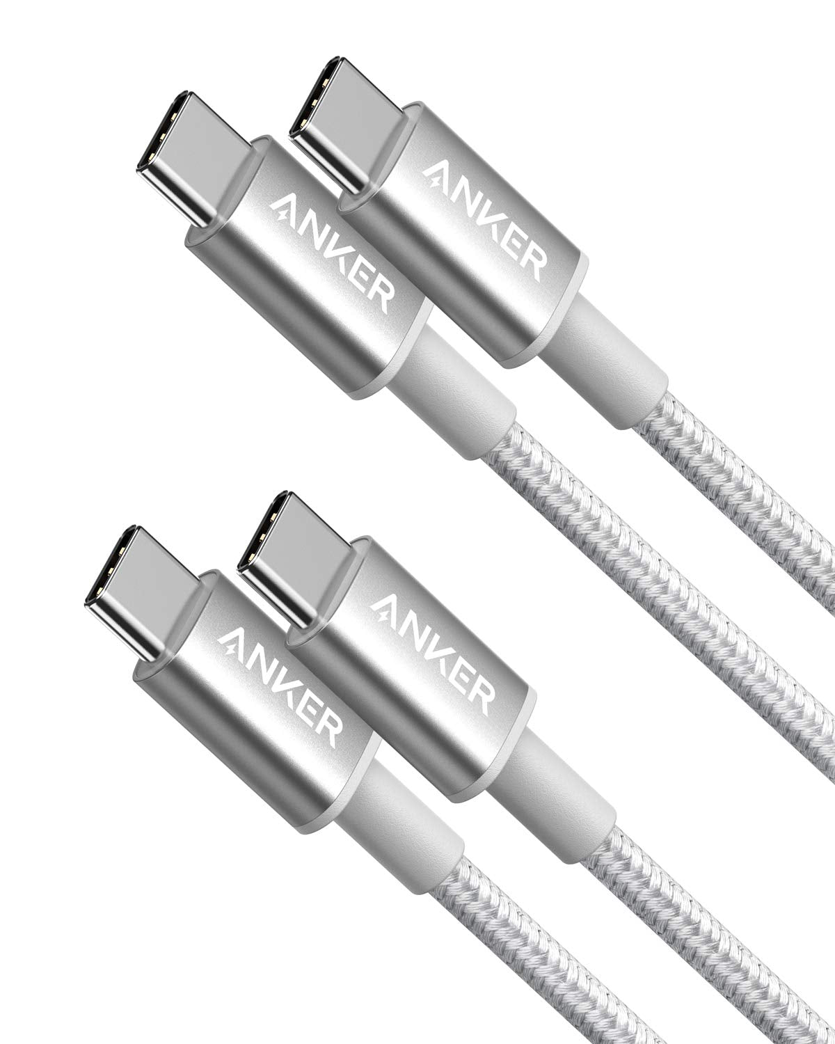Anker USB C to USB C Cable, 60W Fast Charging Cable (2-Pack, 6 ft, Black)