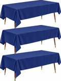 Pureegg Plastic Table Cloth Disposable 54x108 Gold 3Pack