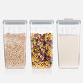 Pop Airtight Food Storage Containers with Lids for Kitchen Pantry Organizing Stackable Container for Cereal Snack Flour Sugar Coffee Spaghetti -12 Pcs(1.2, 2.0, 2.7, 3.3qt)*3