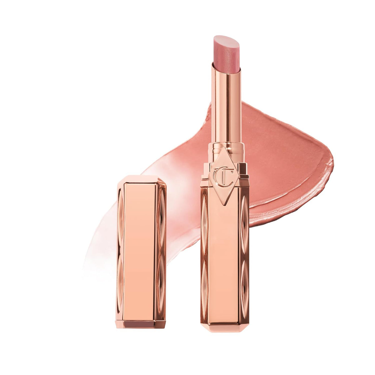 Charlotte Tilbury Pillow Talk Blush Balm Lip Tint - Long-Lasting, Buildable Sheer Tint with Peptides for Hydrated, Blushed Looking Lips - 24 HR Hydration